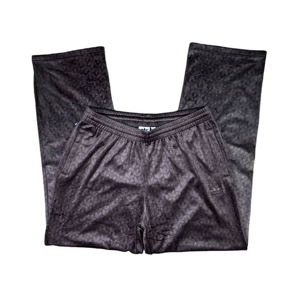 adidas Originals Velvet Trefoil Sweatpants - Dark Brown - Size Large - Picture 6 of 8